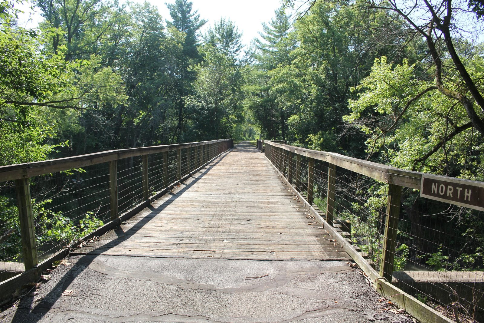 Looking south